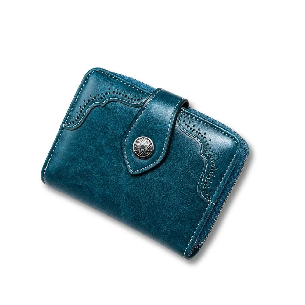 Maison Sacoches Elina porte-monnaie femme vintage compact