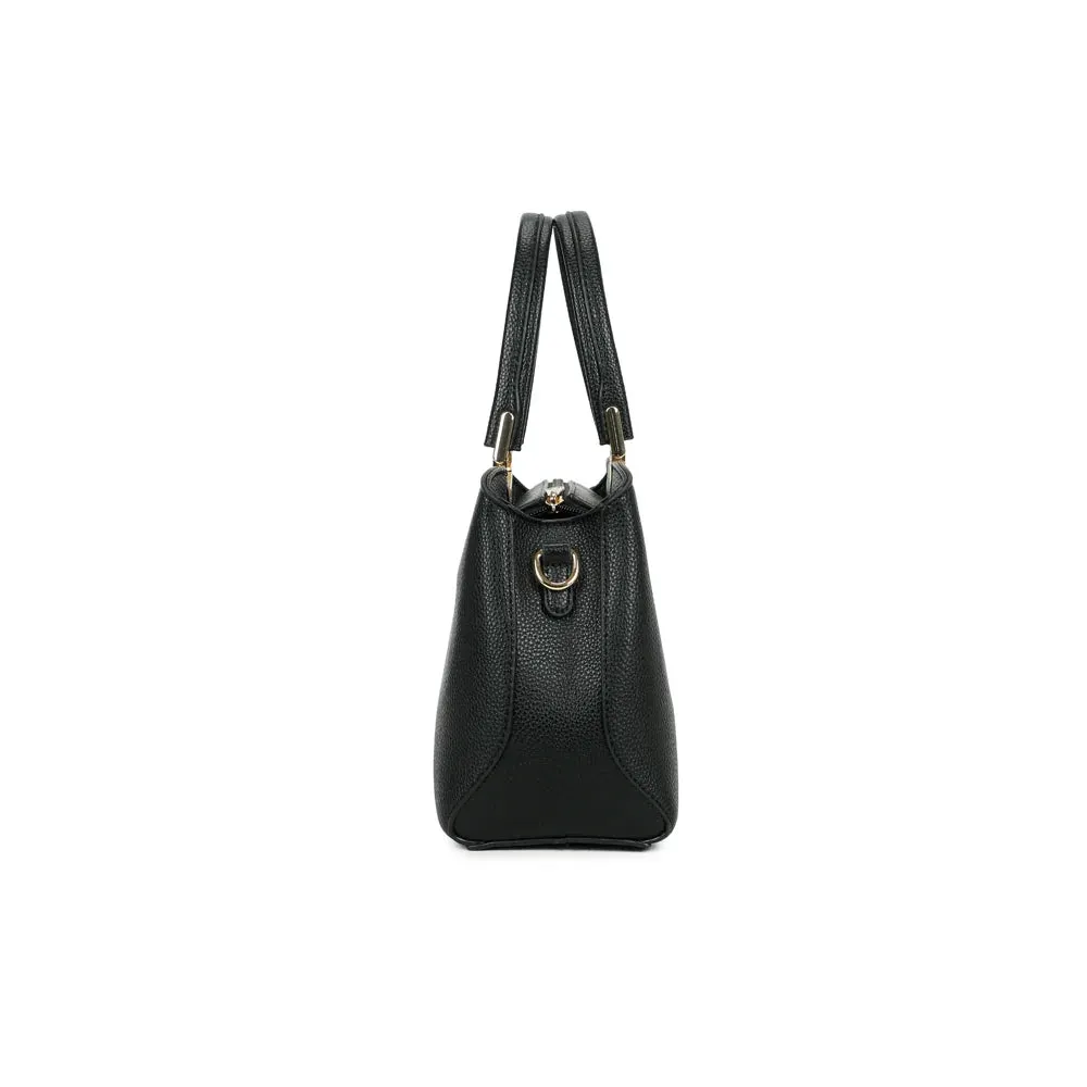 Gallantry Paris Victoria Élégance sac bandoulière noir grainé