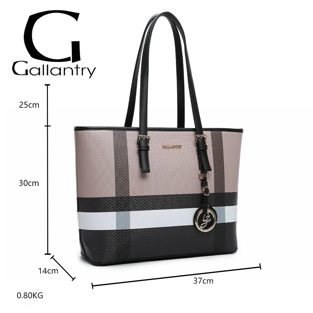 Gallantry Paris Marély sac cabas taupe/noir zippé