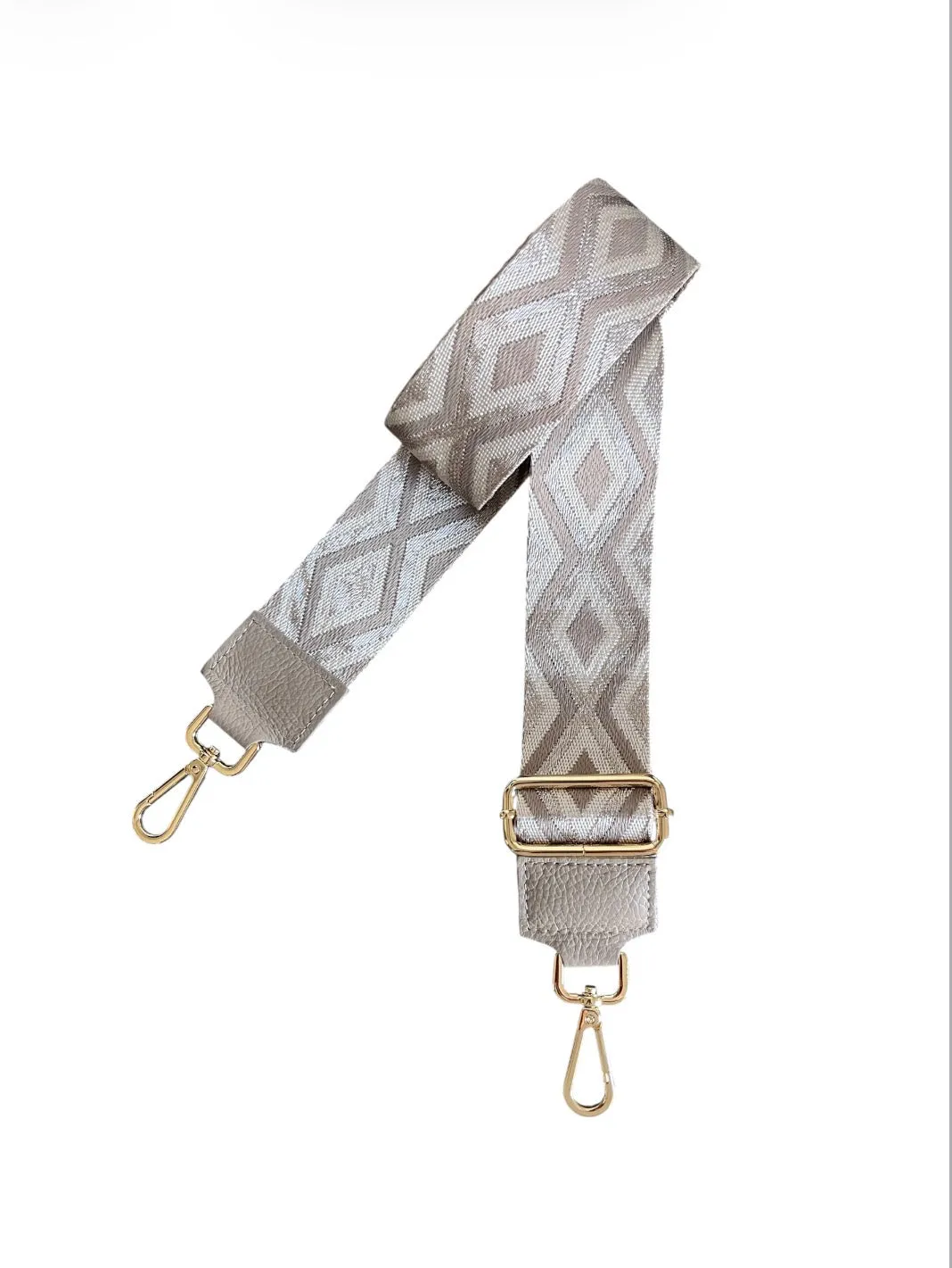 Hexagone Cuir Anse Losange anse sac Kaki Rosé Doré nylon