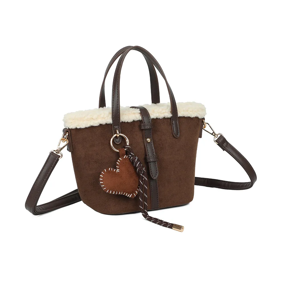 Gallantry Marlon petit sac à main coffee effet daim