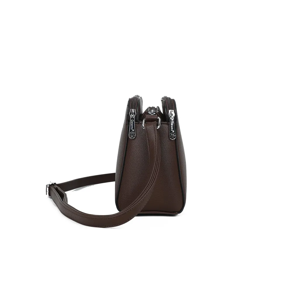 Gallantry Gallante sac bandoulière Coffee zippé