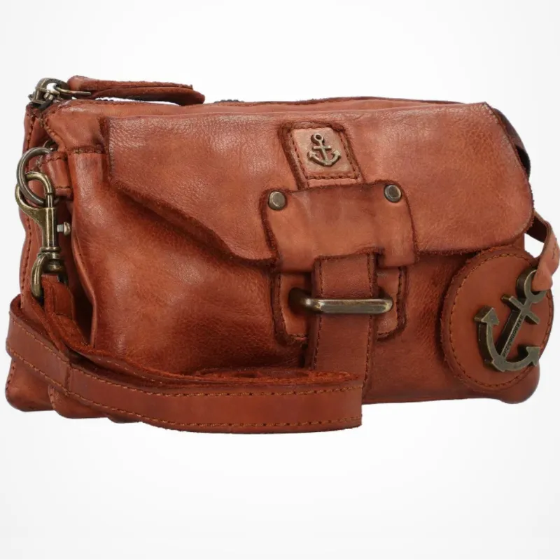 Hexagone Cuir Mini Pocket bandoulière cuir Noir