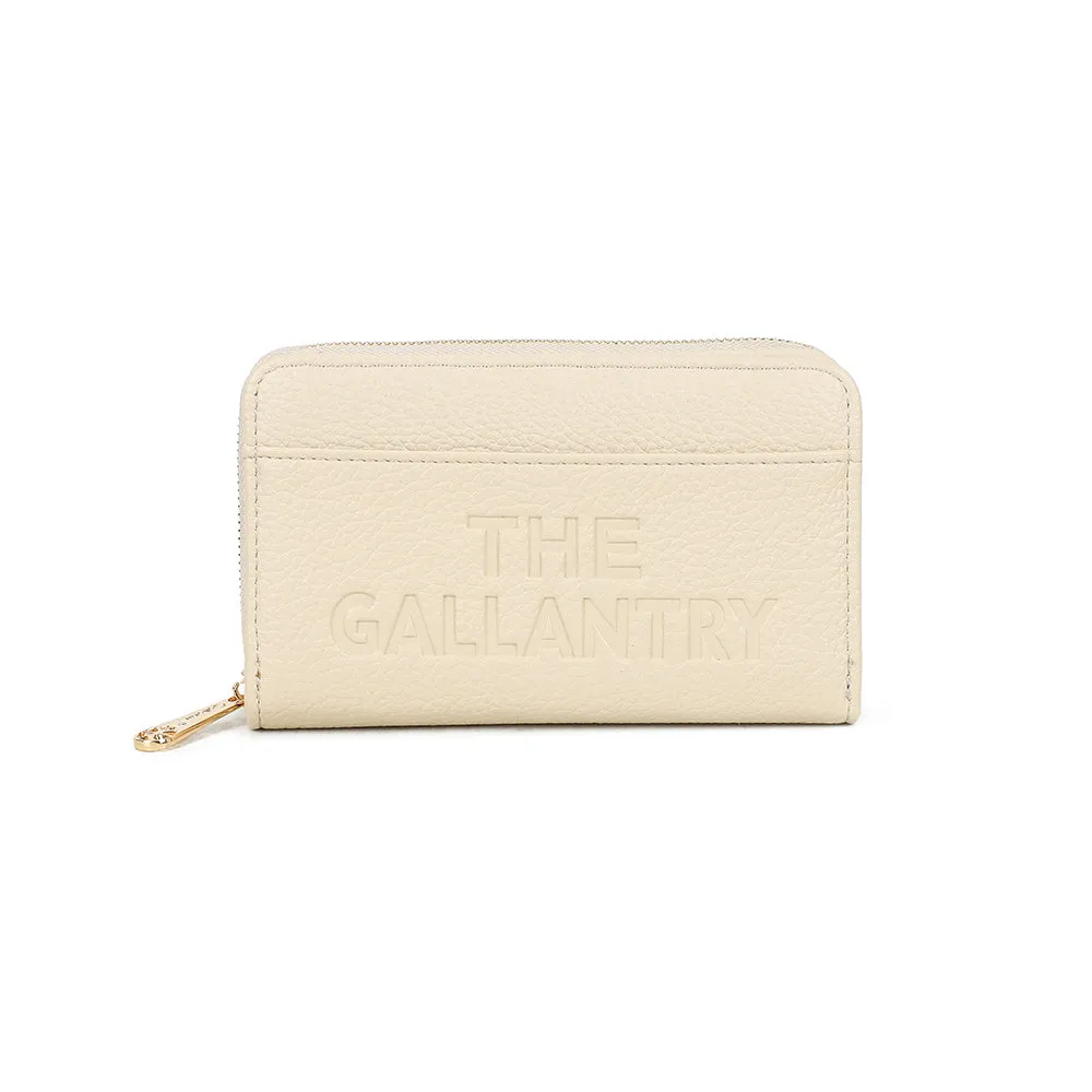 Gallantry Paris Le Précieux portefeuille noir zippé compact