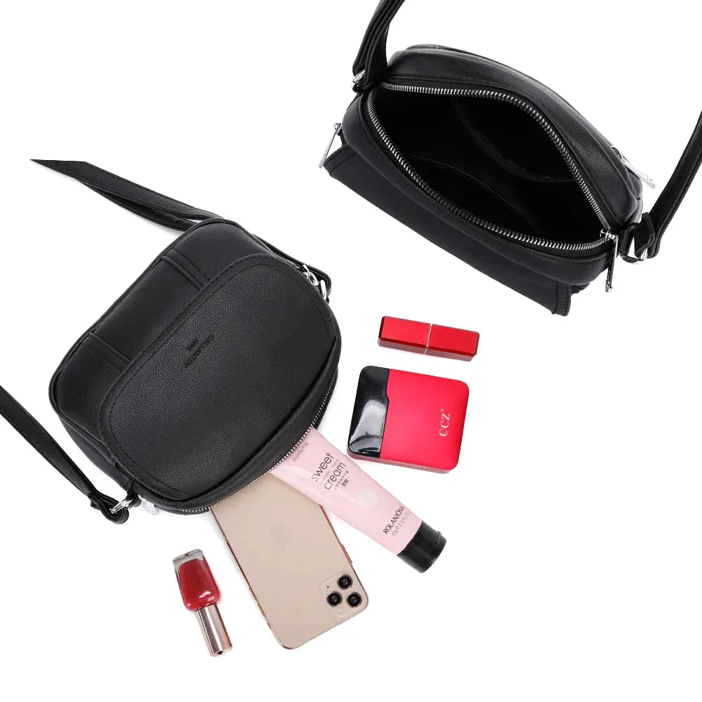 Gallantry Paris Mélina sac bandoulière compact Noir zippé