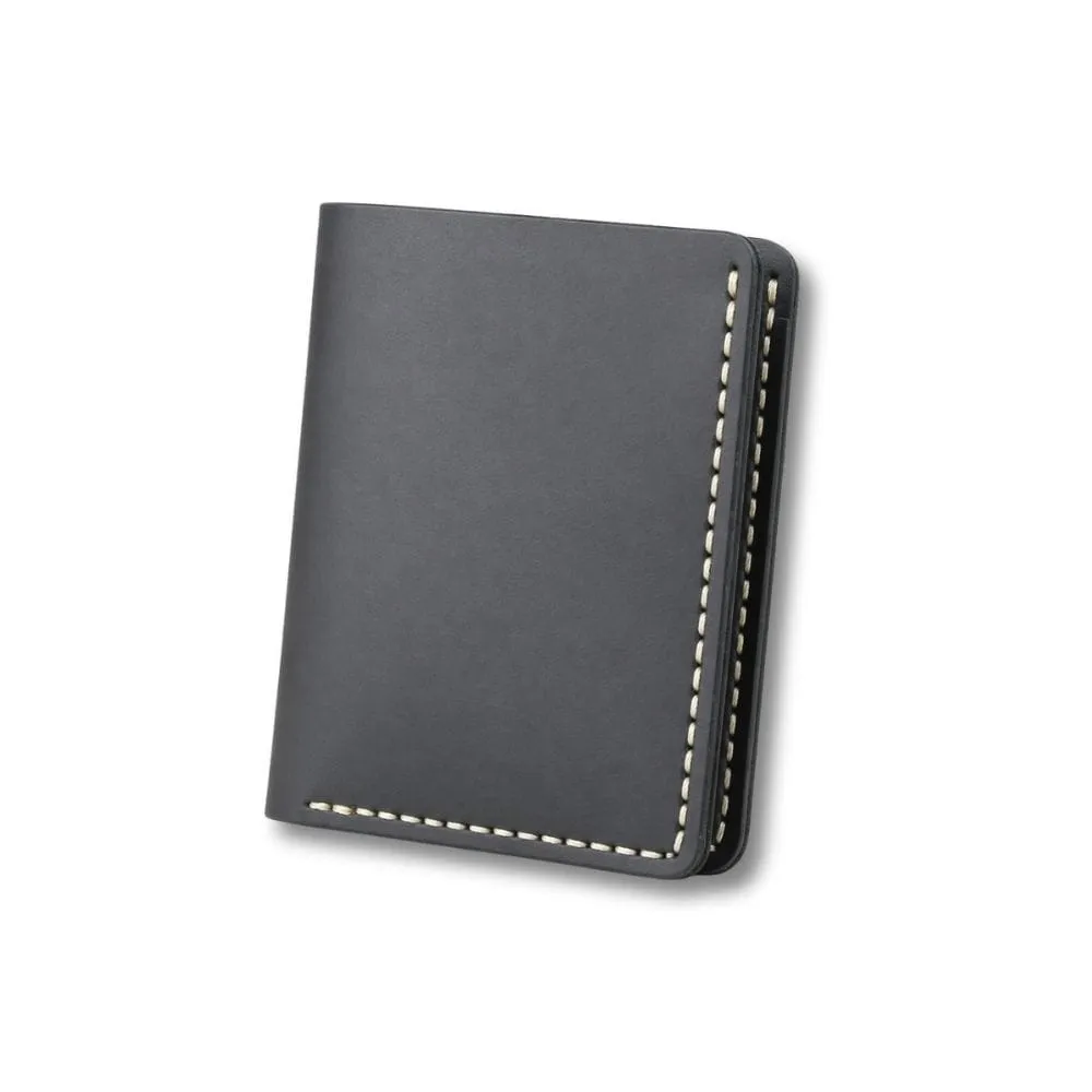 Maison Sacoches Nox Porte Carte Cuir Homme Noir Vertical