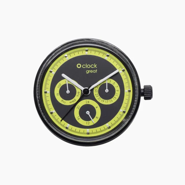 O bag O Clock Great mécanisme Racing Lime fluo