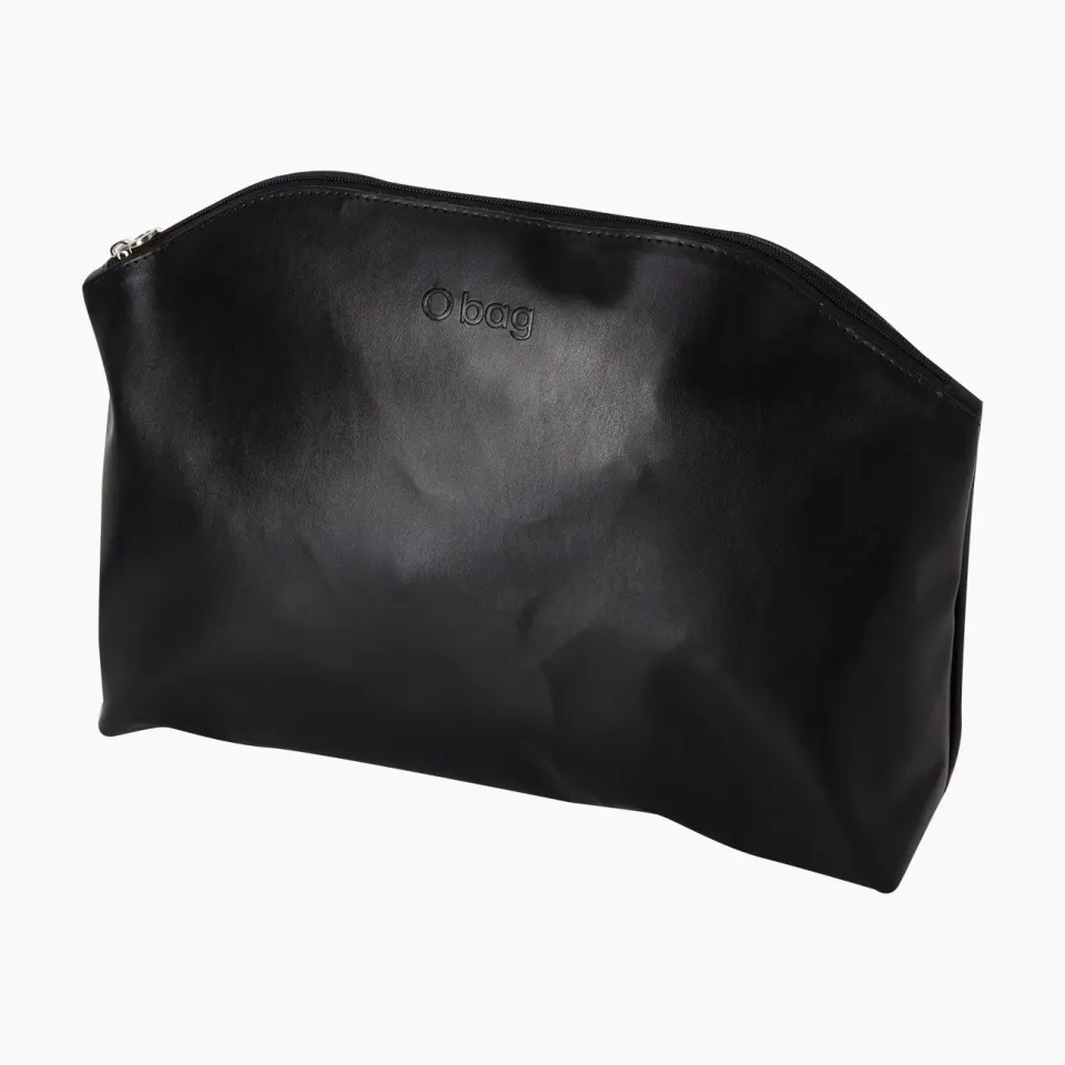 O bag Unique Inner Zip sac intérieur zippé noir nappa