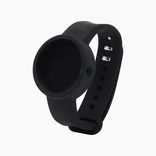 O clock bracelet réglable noir silicone