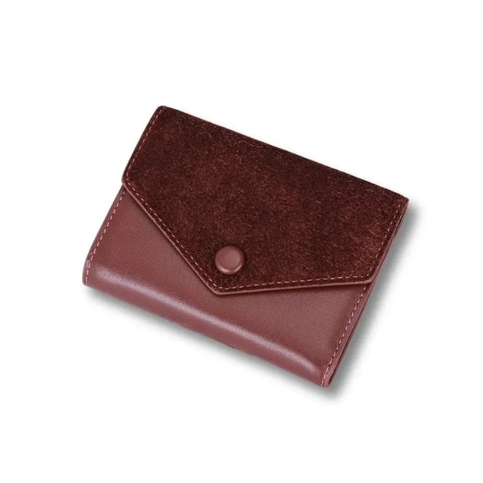 Maison Sacoches Miren porte-monnaie femme cuir Café