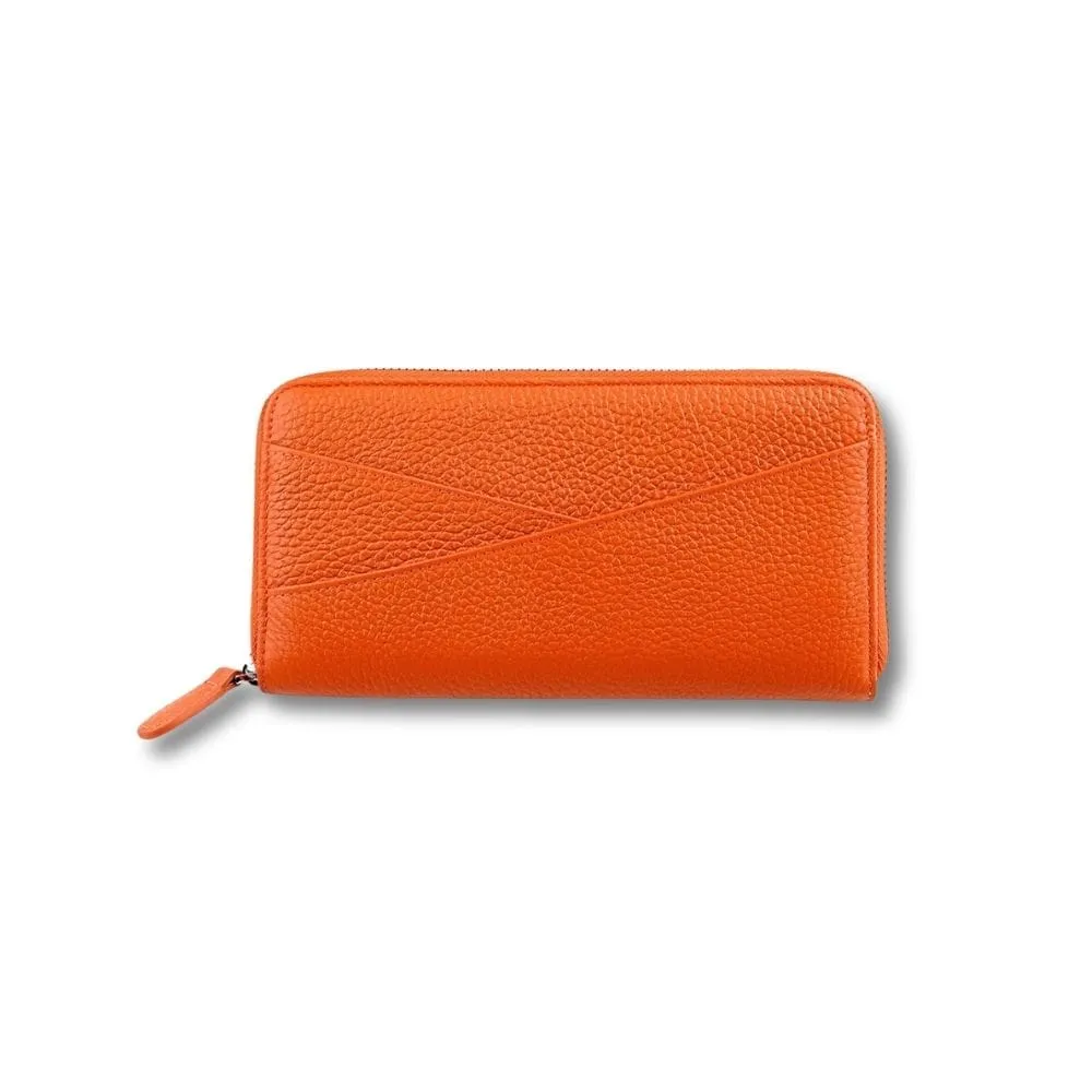 Maison Sacoches Nolia Portefeuille Cuir Zippé Vert
