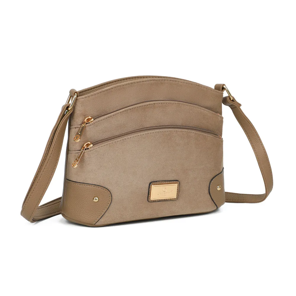 Gallantry L'Organisé Chic bandoulière taupe multipoches