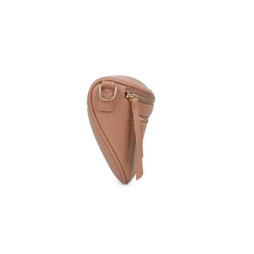 Gallantry Léonie sac banane rose foncé grainé