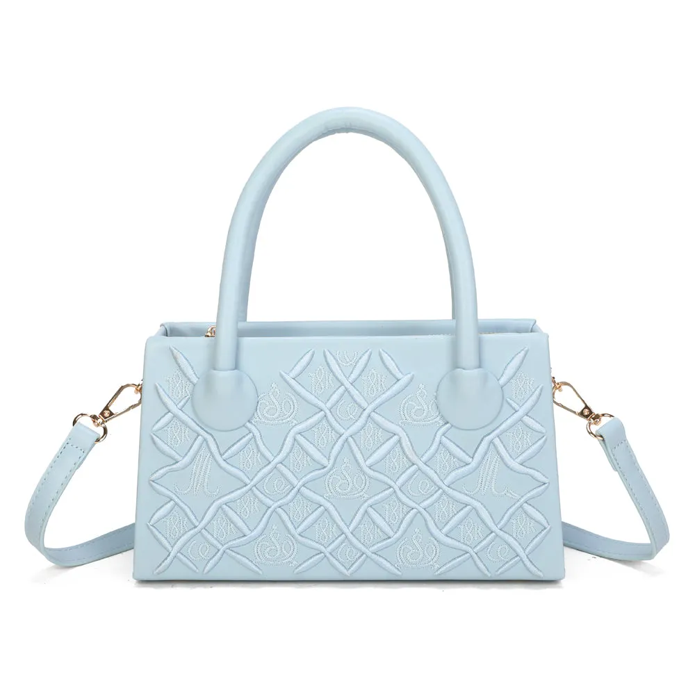 Gallantry Sienna sac à main noir motif embossé