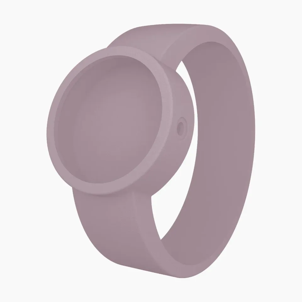O bag O Clock bracelet silicone violet pastel L