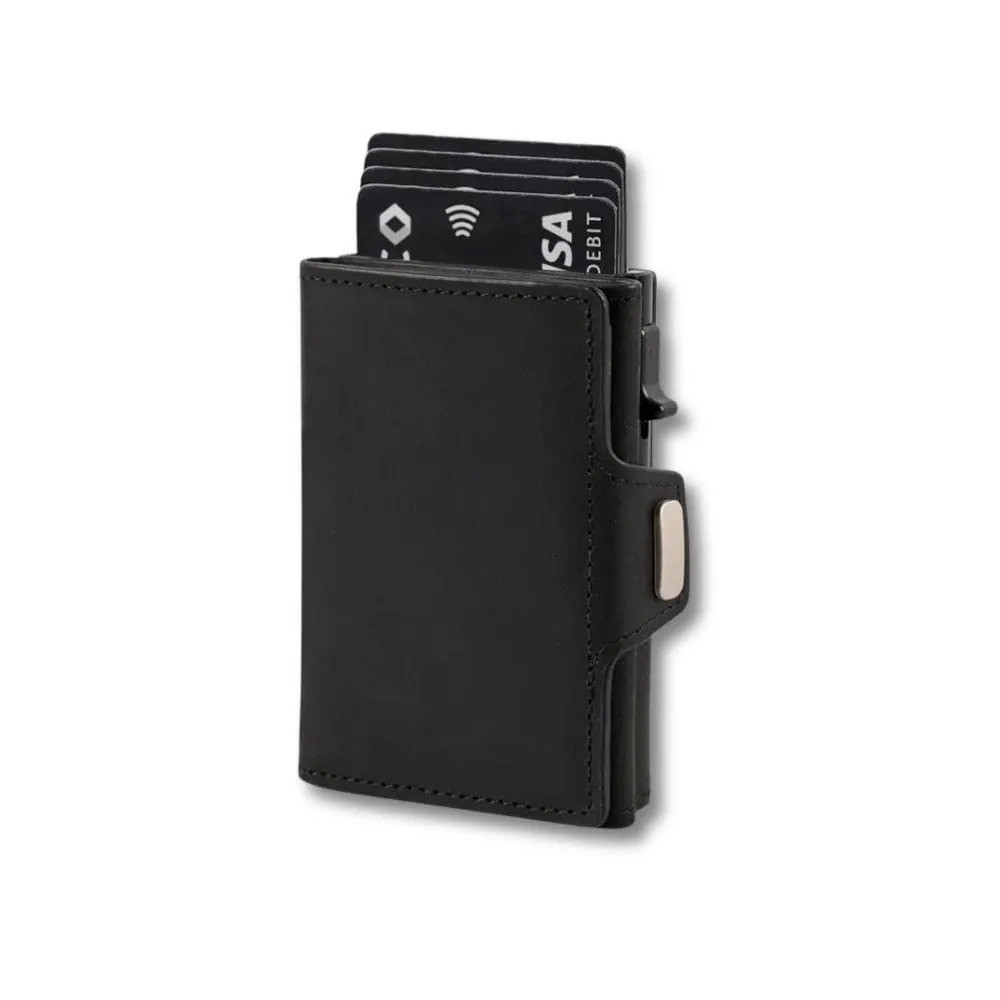 Maison Sacoches Sely étui cartes cuir brun anti-RFID
