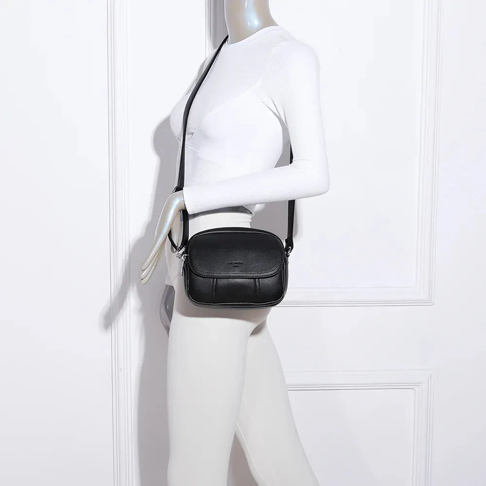 Gallantry Paris Mélina sac bandoulière compact Noir zippé