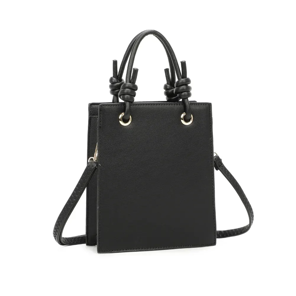 Gallantry Paris Le Carré petit sac blanc anses nouées