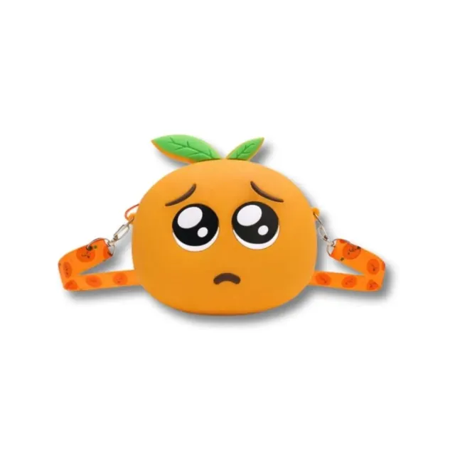 Maison Sacoches Mallow sac enfant silicone Orange fruit