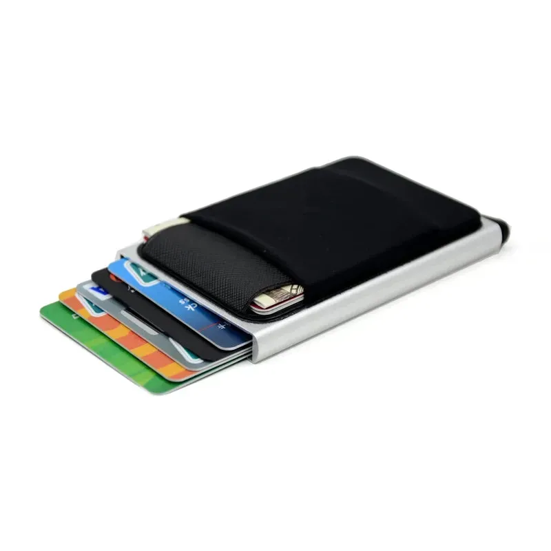 Mon Sacoche Aluminium Porte Cartes Anti-RFID Noir