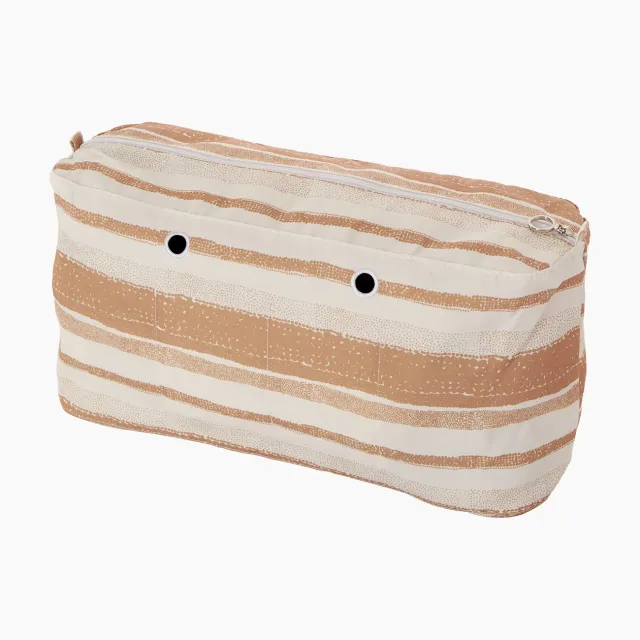 O bag Beach Riga Punteggiata sac intérieur zip sable