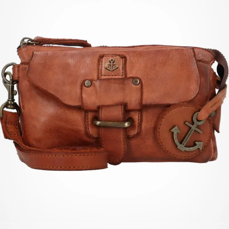 Hexagone Cuir Mini Pocket bandoulière cuir Noir