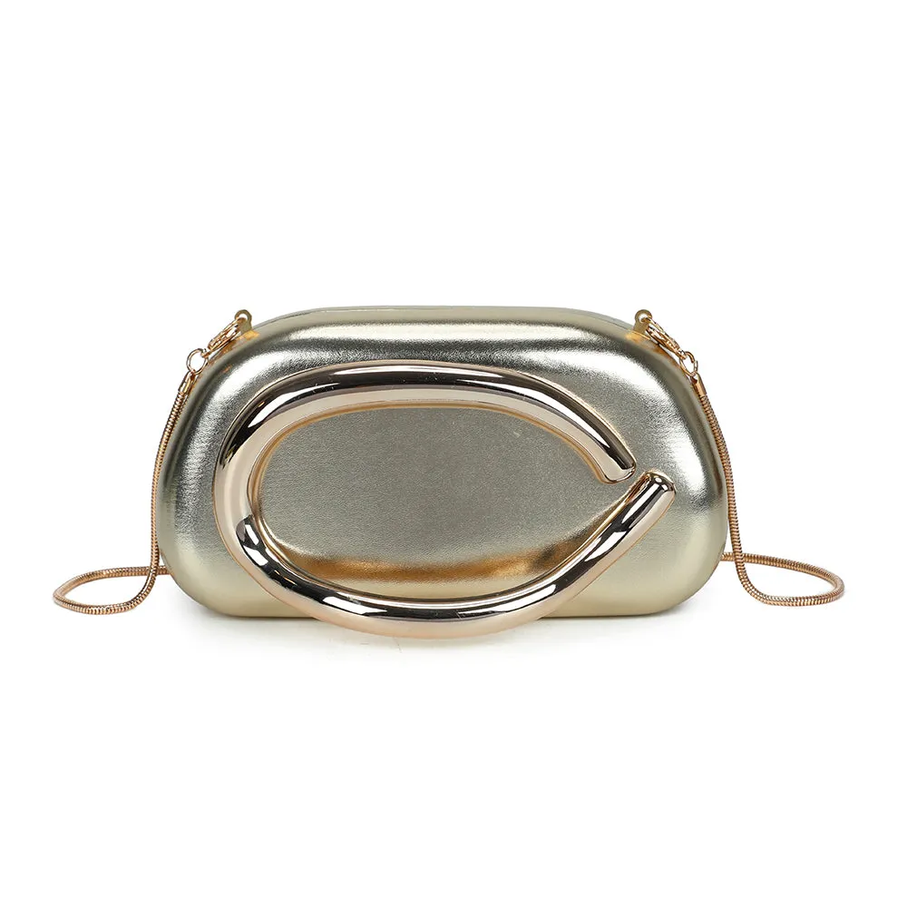 Gallantry Glam Ring pochette soirée noir chaîne