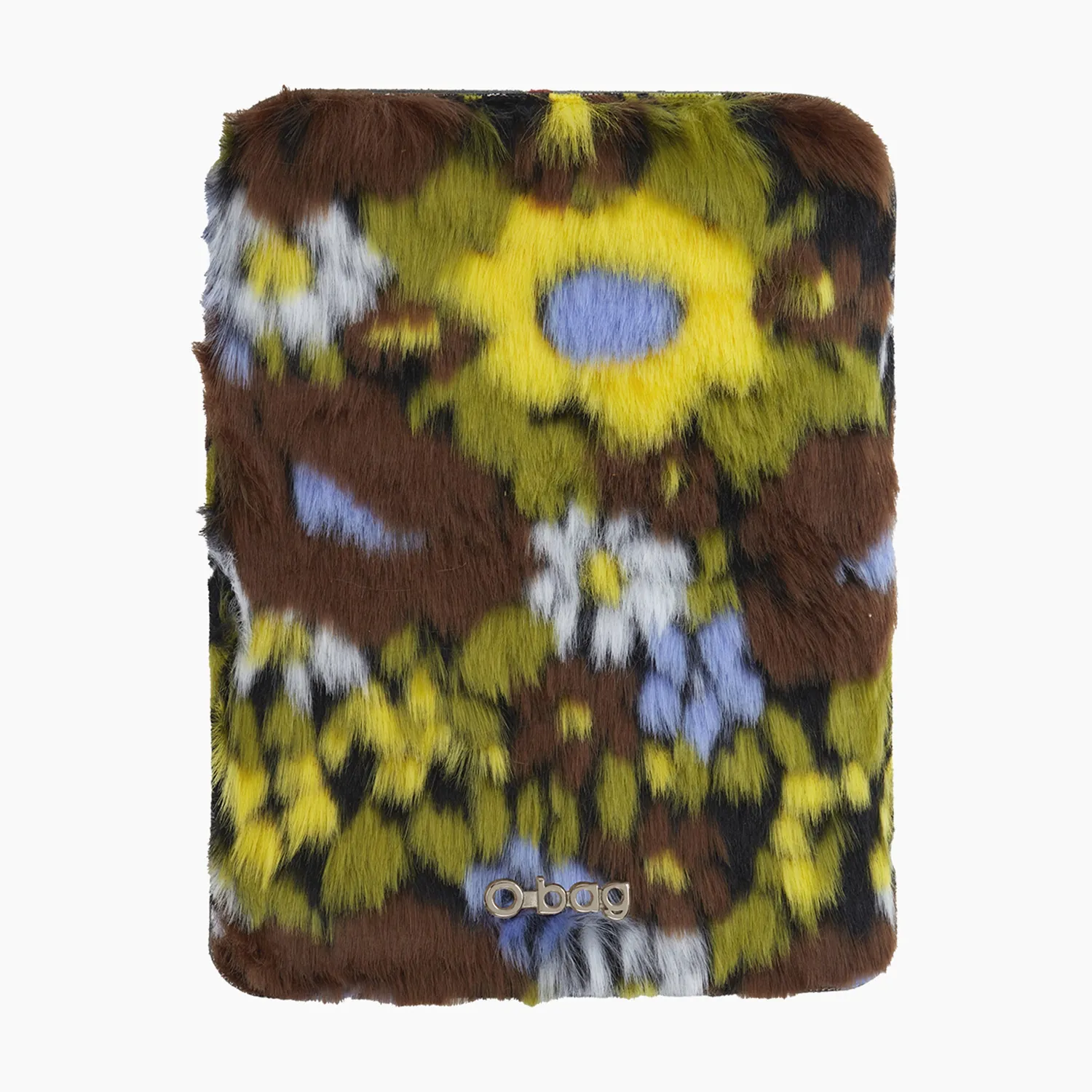 O bag O Pocket pattina fausse fourrure verte