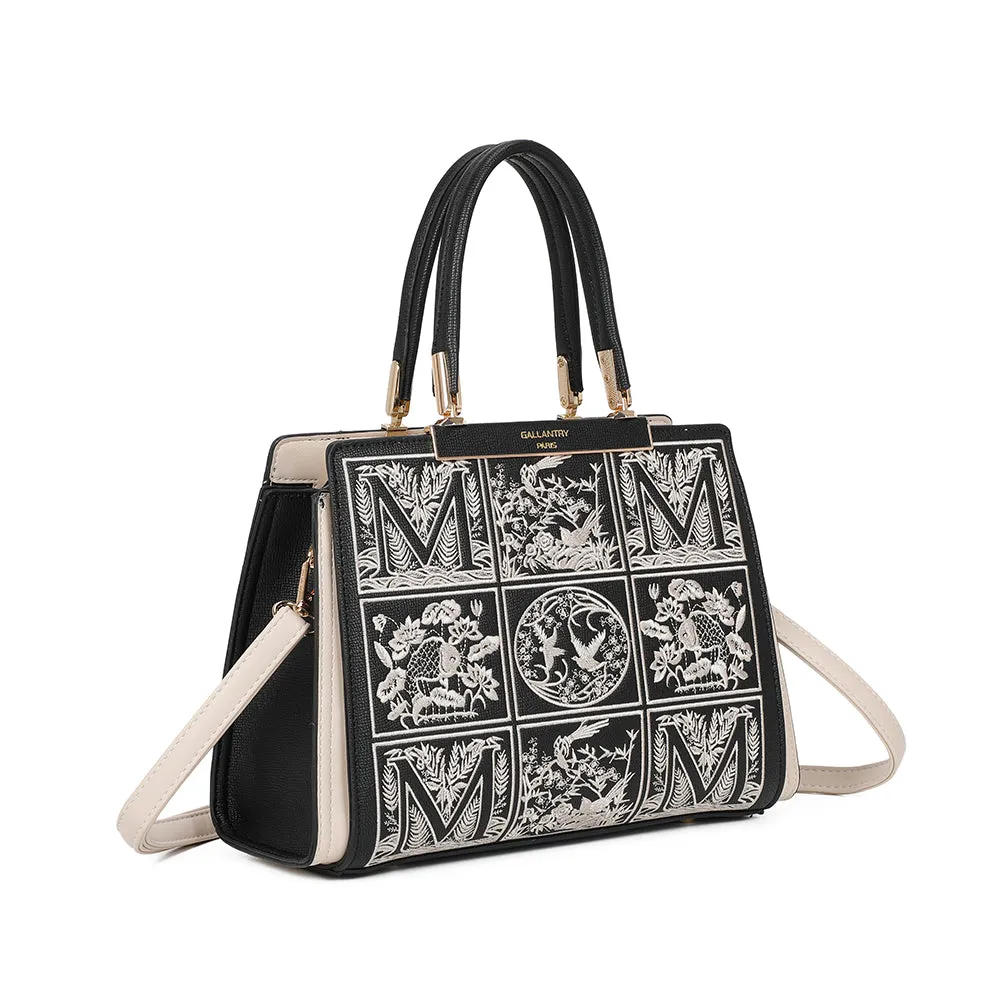 Gallantry Paris Margaux sac bandoulière noir/beige