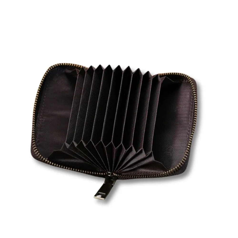 Maison Sacoches Héritage Porte-Monnaie Homme Café Cuir