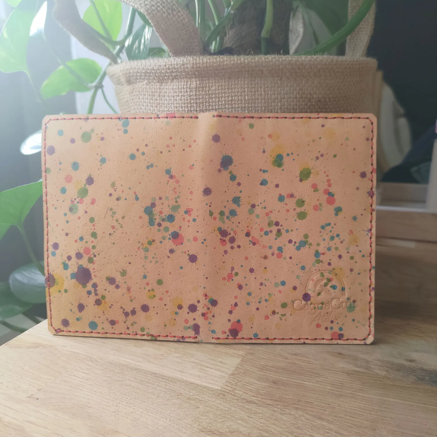 CagnaCuir Atelier Big Boss portefeuille cuir splash 8 cartes