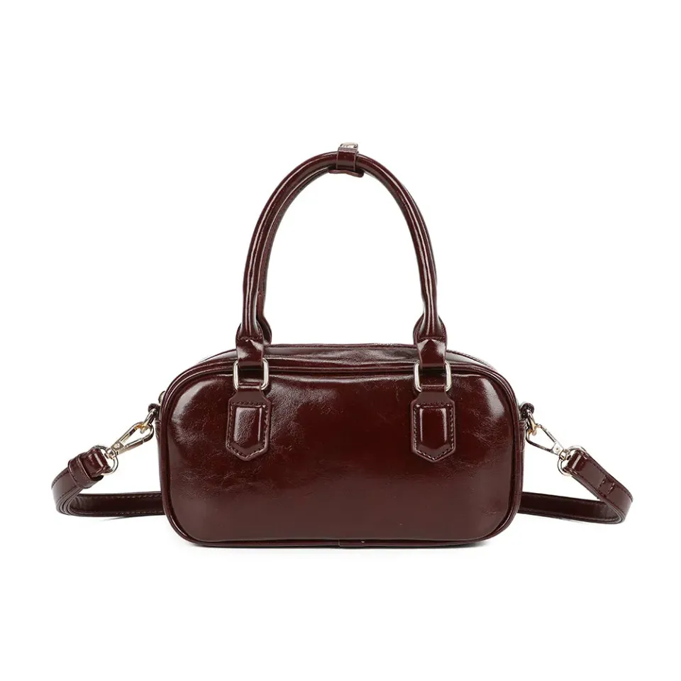 Gallantry Mini Glossy petit sac verni Taupe