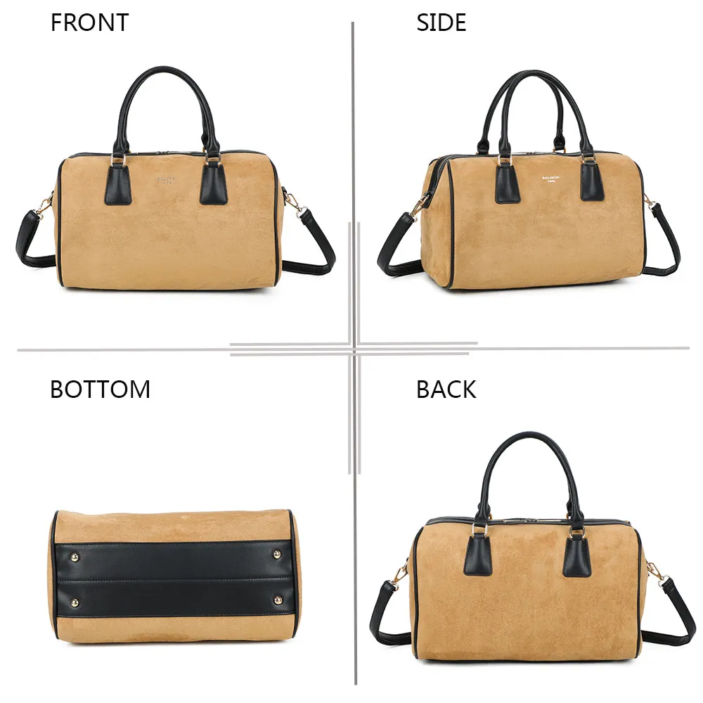 Gallantry Paris Iconic Bowler sac à main Noir suédine