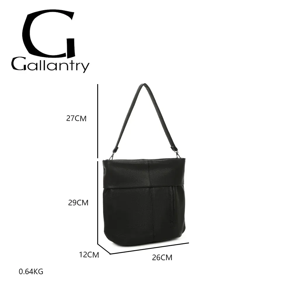 Gallantry Le Tote Chic sac main noir arrondi