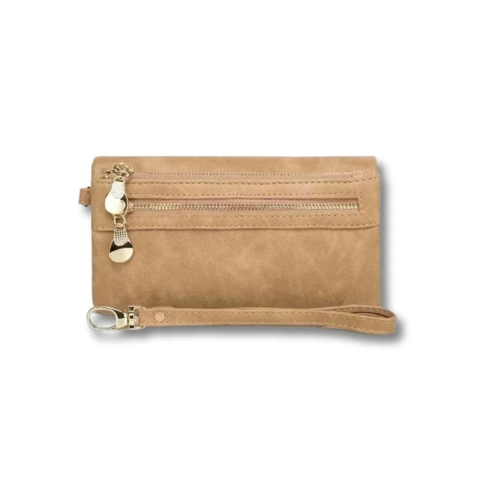 Maison Sacoches Zaria grand portefeuille femme noir zippé