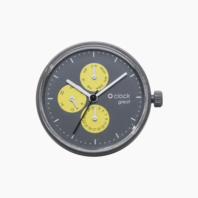 O bag O clock great cadran montre fluo lime