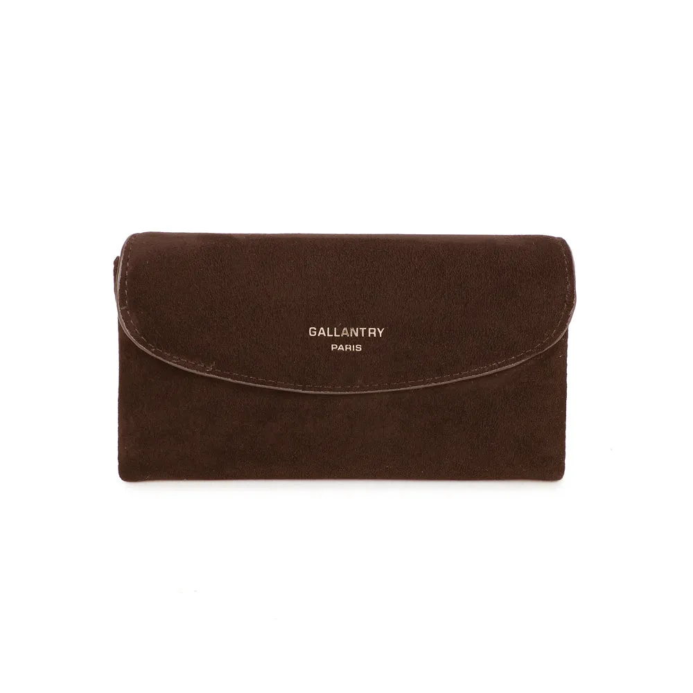 Gallantry Paris Rosina portefeuille femme suédine noir