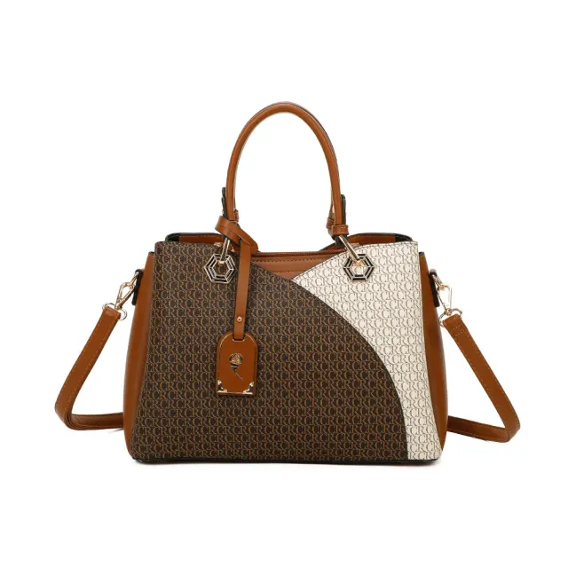 Gallantry Valentina sac à main marron beige bicolore