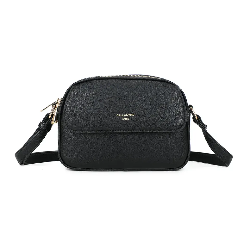Gallantry Paris Le Naëlia sac bandoulière noir zippé vegan