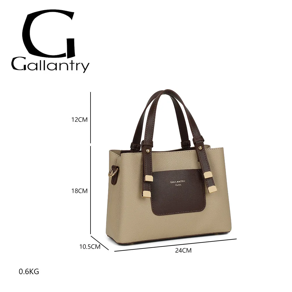 Gallantry La Lorenza sac à main taupe structuré