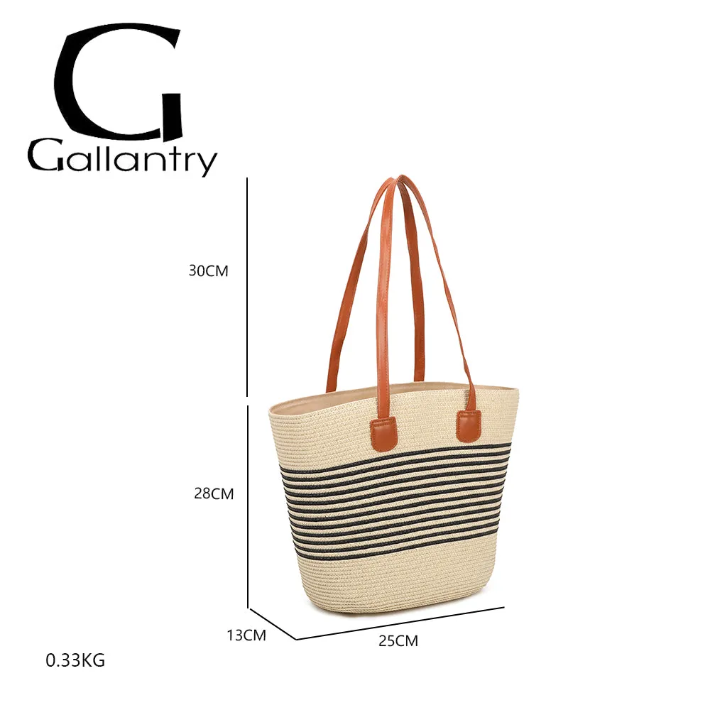 Gallantry Paris Capucine sac cabas beige tressé