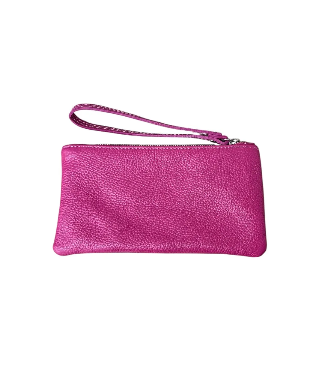 Hexagone Cuir Little Pocket pochette cuir grainé