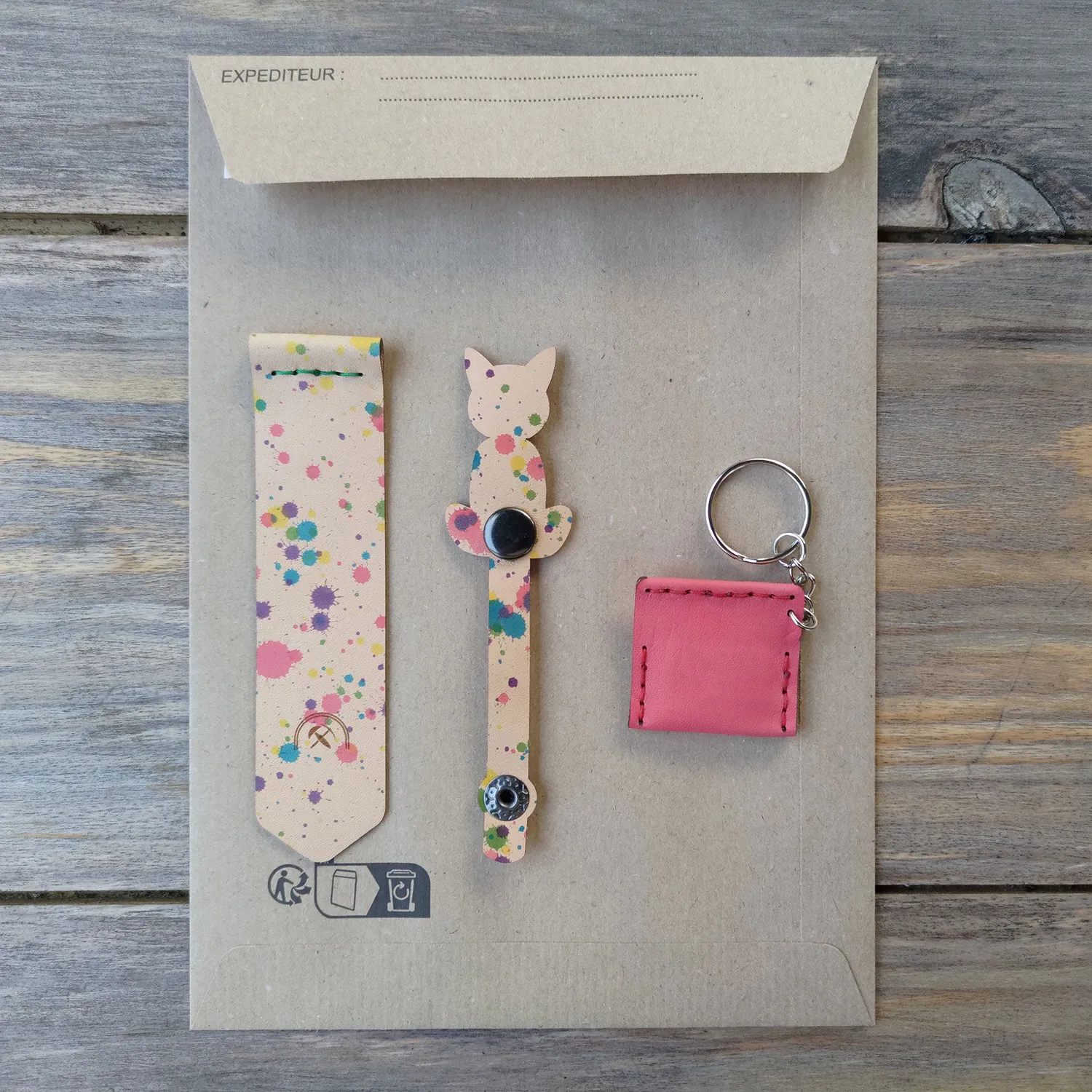 CagnaCuir Atelier Pochette Surprise lot cuir 3 pièces