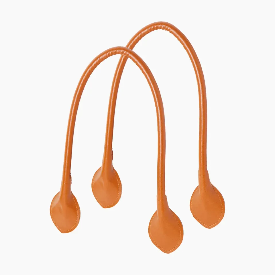 O bag Cuore poignée longue cognac nappa