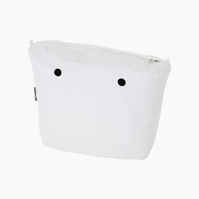 O bag sac sacoche intérieure canvas blanche fermeture zip