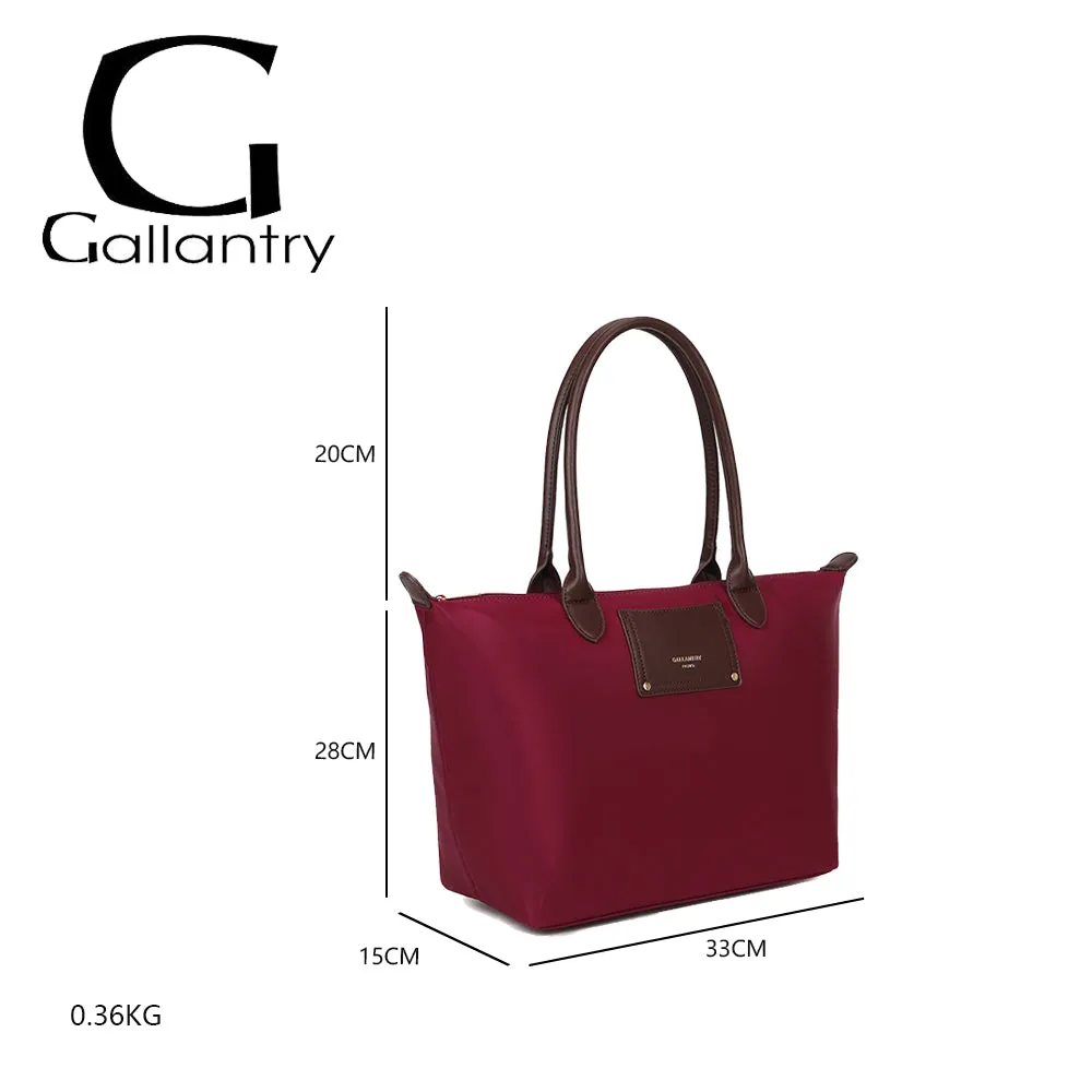 Gallantry Le Meralis sac cabas zippé bordeaux