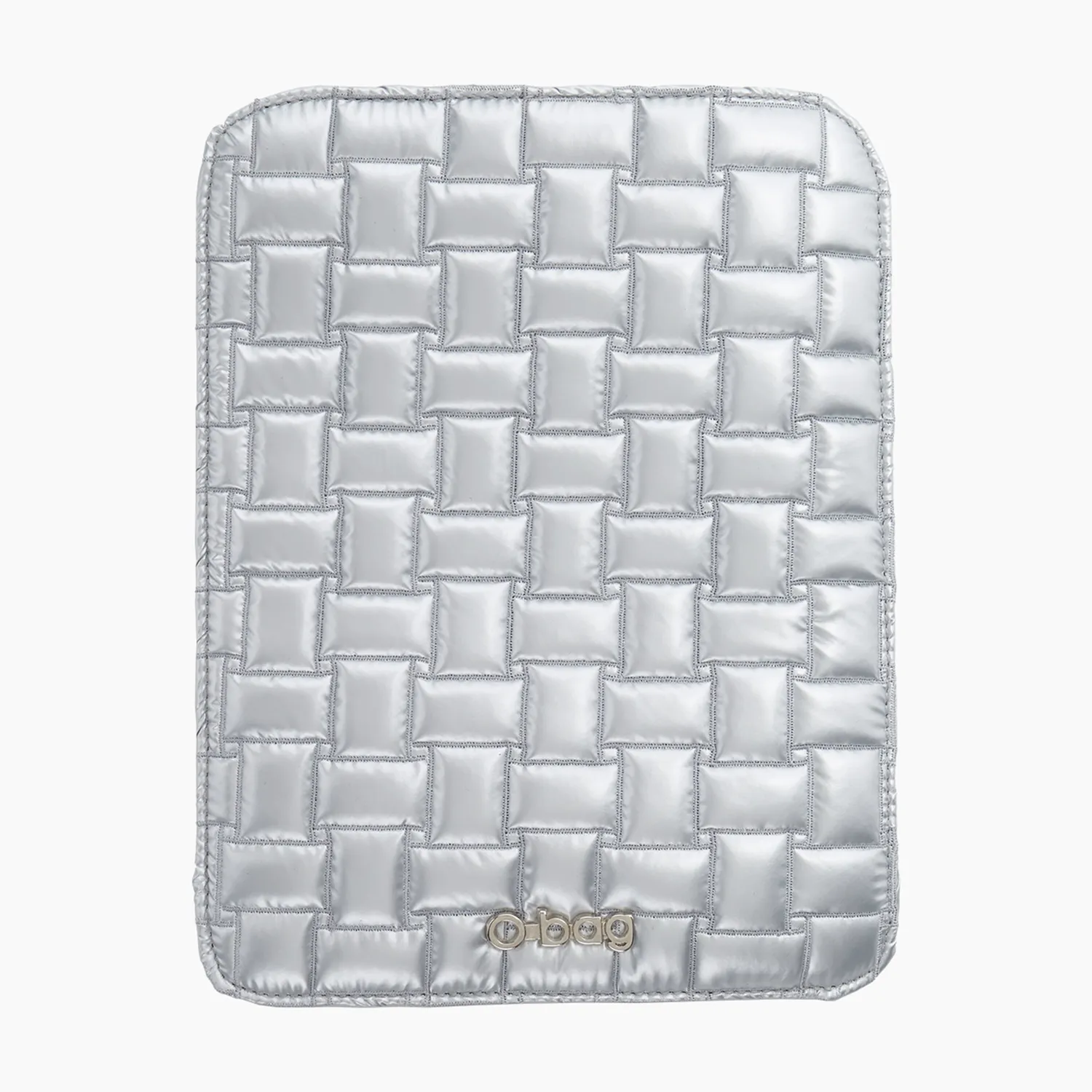 O bag O pocket rabat matelassé argent aimanté