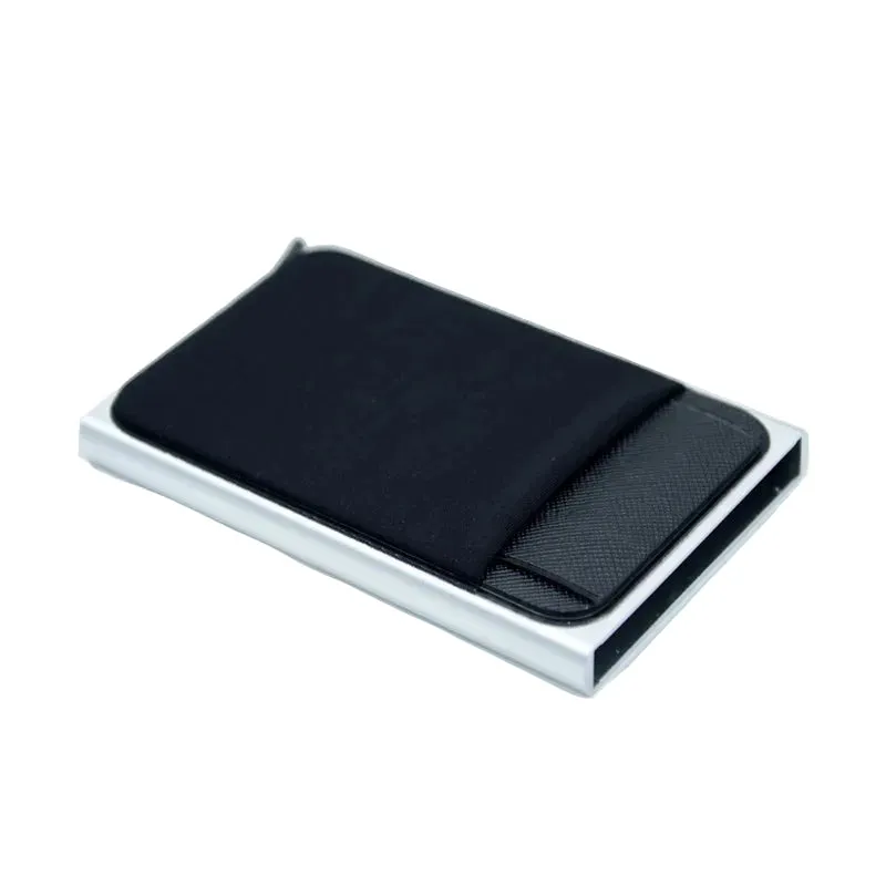 Mon Sacoche Aluminium Porte Cartes Anti-RFID Noir