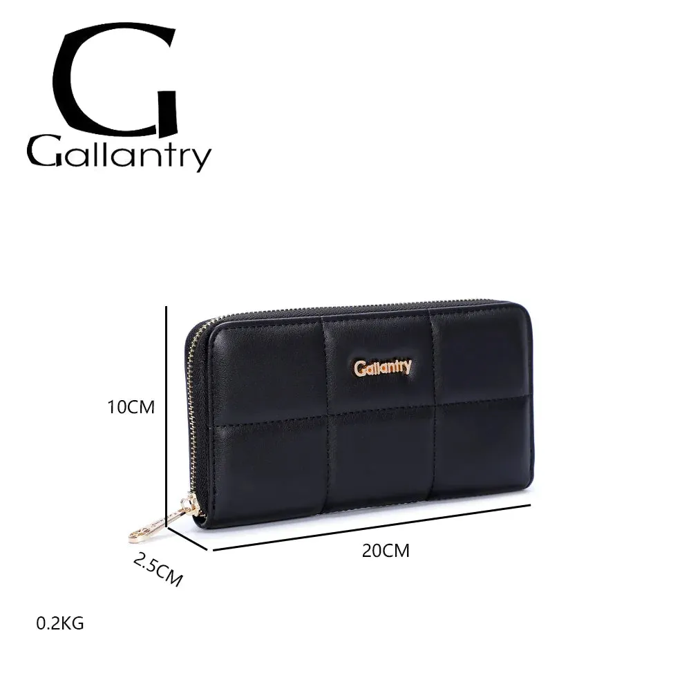 Gallantry Petite Muse portefeuille marron matelassé