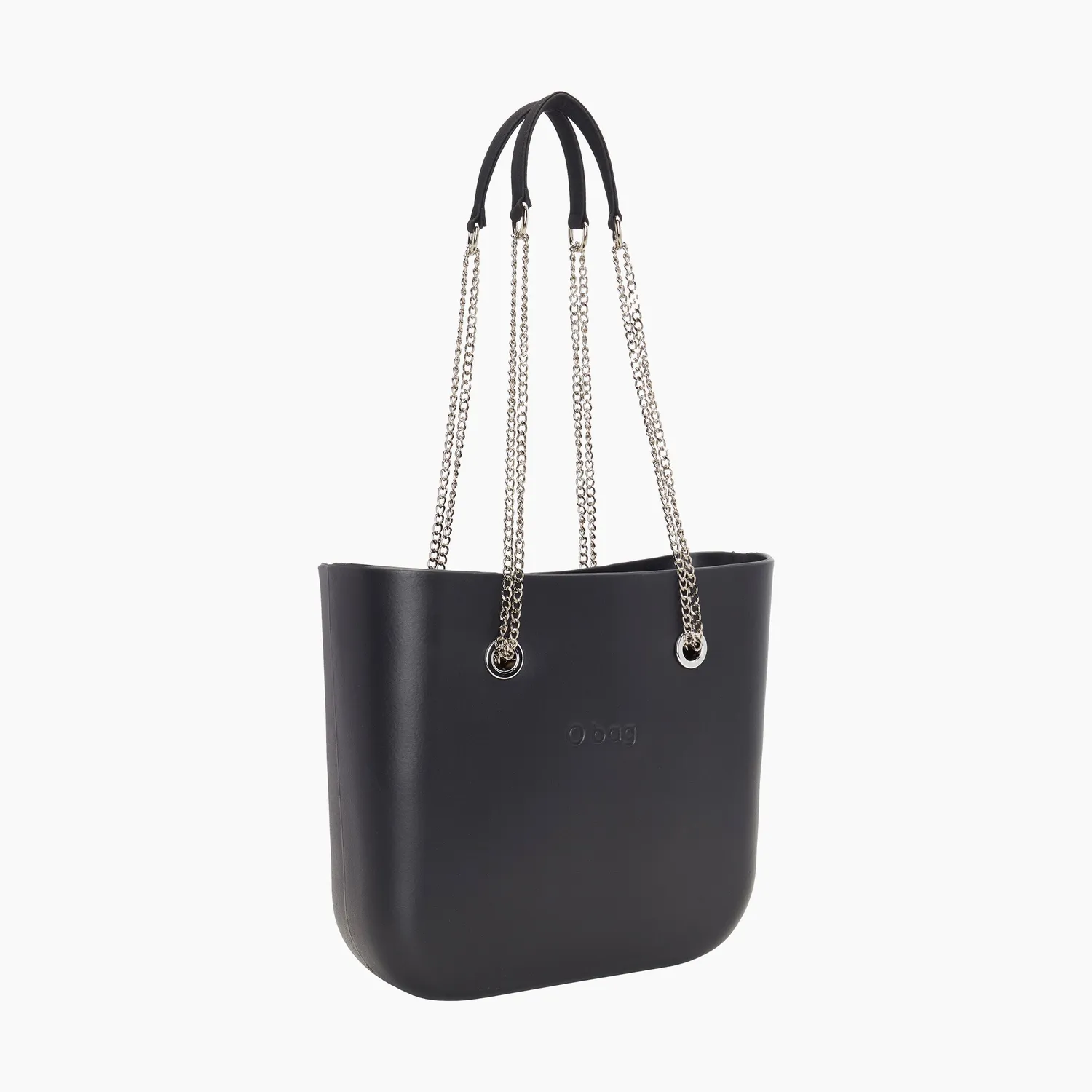 O bag Mini sac canvas noir anse chaîne T